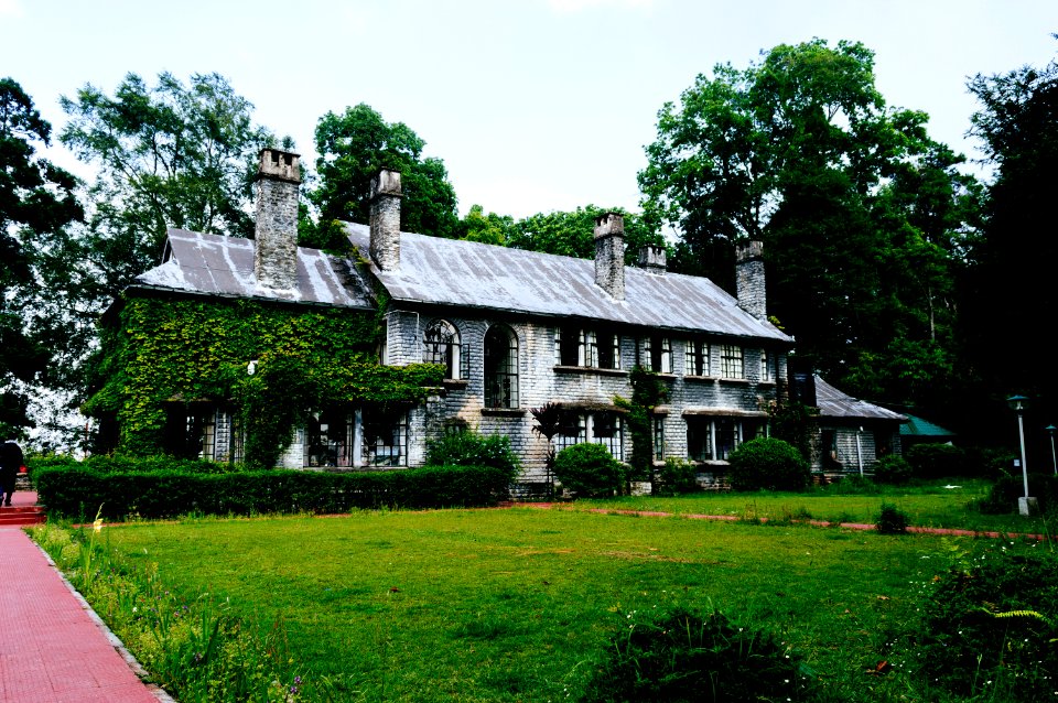 Morgan House Kalimpong view from rear lawn taken near the wooden bench