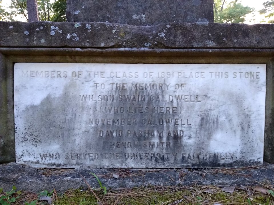 Monument to Wilson Swain Caldwell 5
