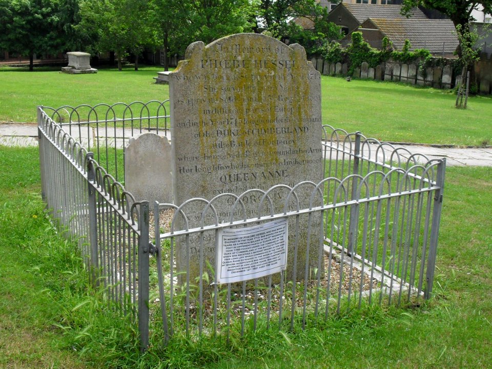 Monument to Phoebe Hessel, St Nicholas' Church, Brighton (NHLE Code 1380391)
