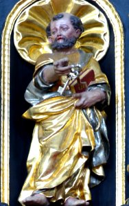 Moosbach Pfarrkirche - Kanzel 2b Petrus