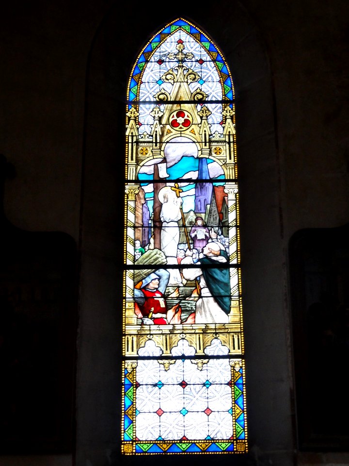 Morley (Meuse) église, vitrail 01