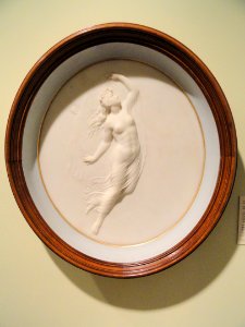 Morning and Evening - Morning by William Henry Rinehart, 1874, marble relief - Museum of Fine Arts, Springfield, MA - DSC03896