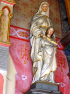 Morley (Meuse) église, statue Stes Anne et Marie