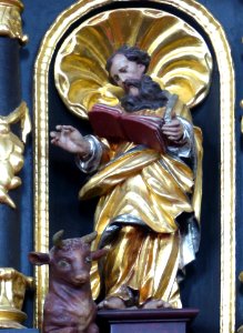 Moosbach Pfarrkirche - Kanzel 2c Lukas