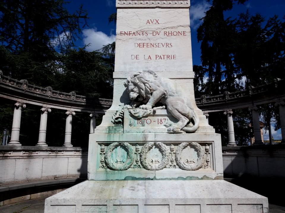 Monument des enfants du Rhône - Lion