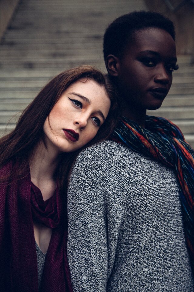 Fashion couple women friends friendship