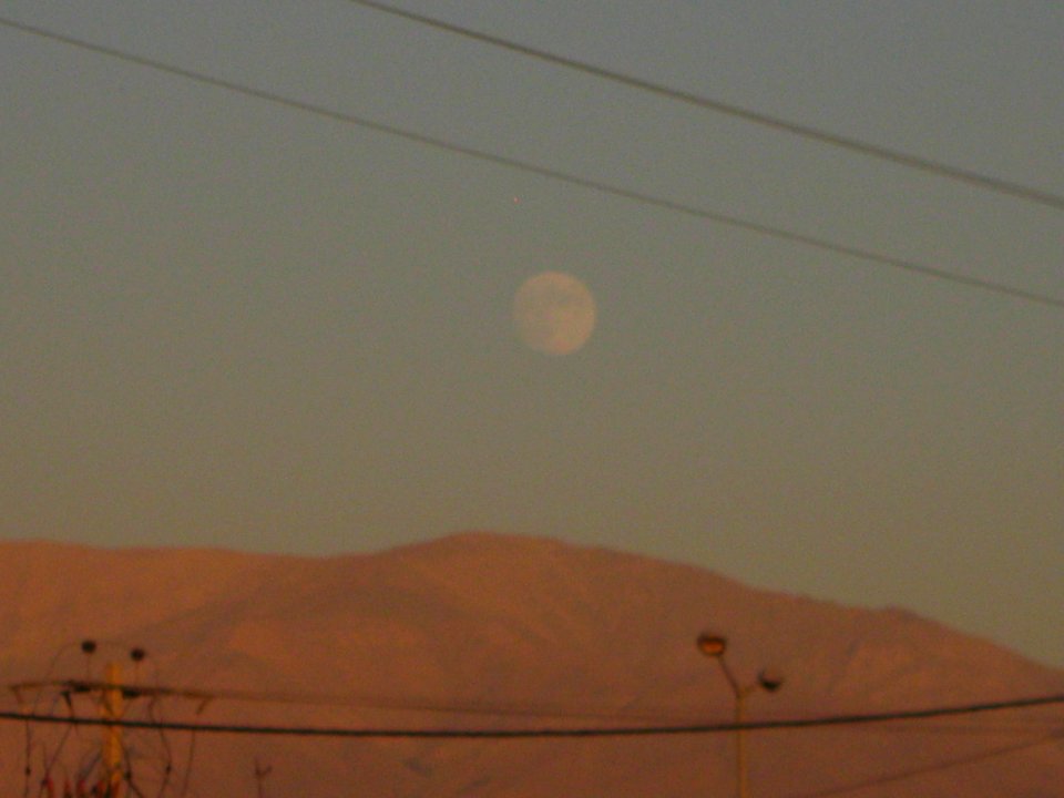 Moon and Binalud Mountain - West qods blv - Nishapur 05