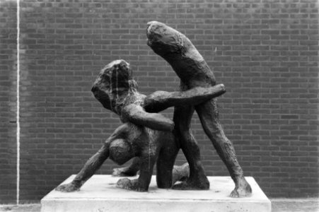 Monument in Nijmegen ter herinnering aan de krakersrellen 1981 het Piersonbeel, Bestanddeelnr 934-1699