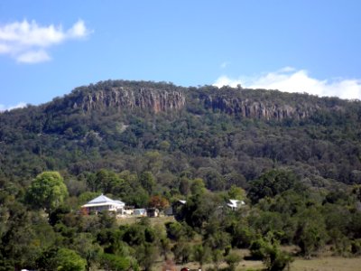 Moogerah Peaks National Park and Mount French cliffs from Templin, Queensland