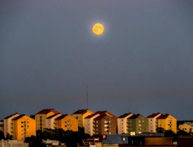 Moon over Velkaistenmäki photo