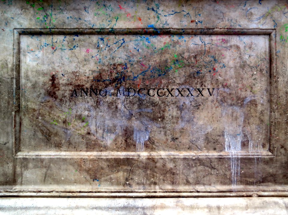 Monumento a Canapone (Grosseto) - Basamento Panello retro