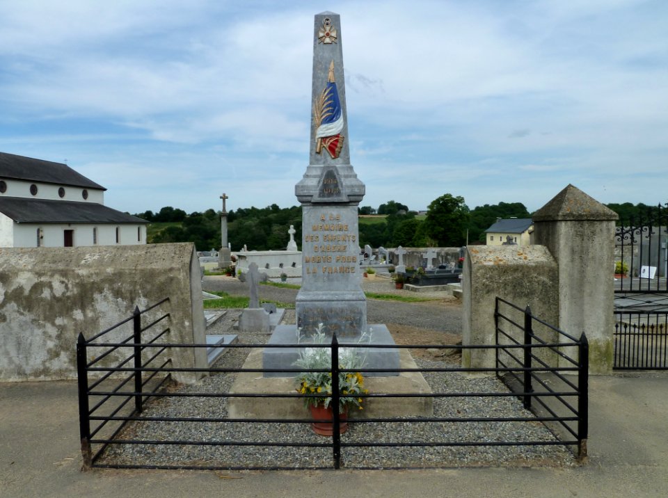 Monument aux morts d'Abère vue 1