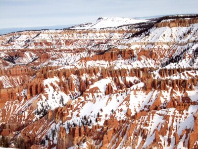 Winter landscape cedar breaks national monument photo
