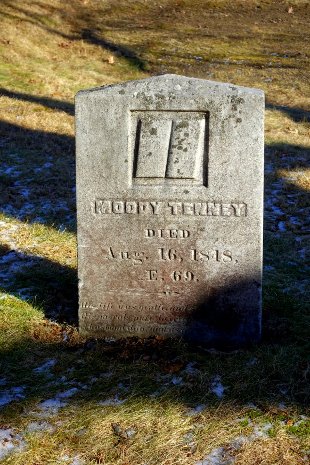 Moody Tenney - Hillside Cemetery - Stow, Massachusetts - DSC08623