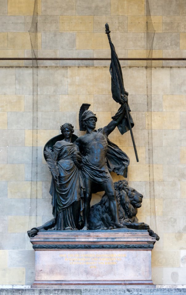 Monument Bavarian army Feldherrnhalle Munich
