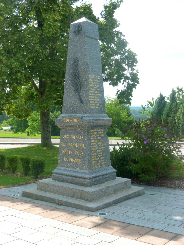 Monument aux morts de Jeanménil