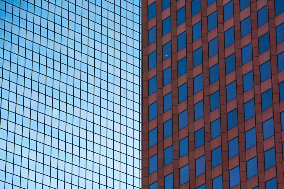 High-rise perspective windows photo