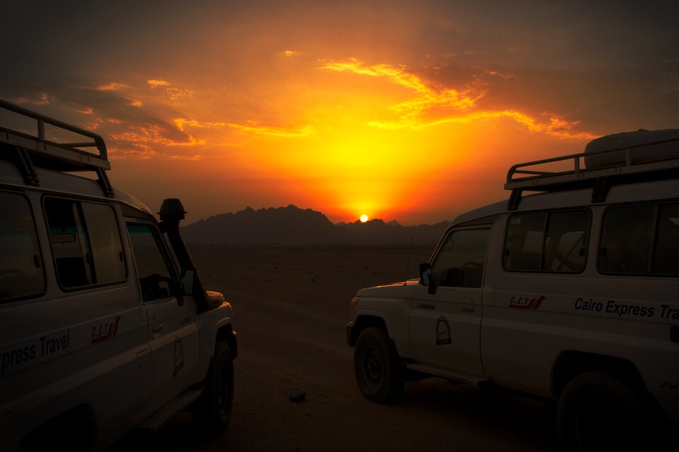 Egypt sunset desert