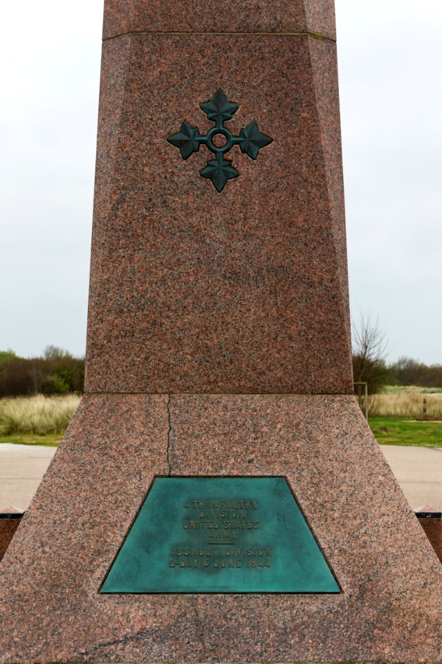 Monument 4th US Infantry Division Utah Beach Manche, France
