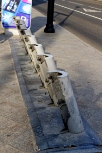 Moscow, bicycle stands look like impalement stakes 01