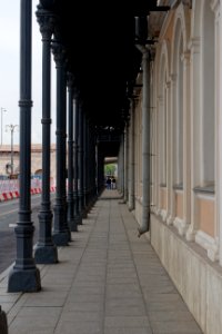 Moscow, iron arcade of the Kororevskoye Podvorye building 02