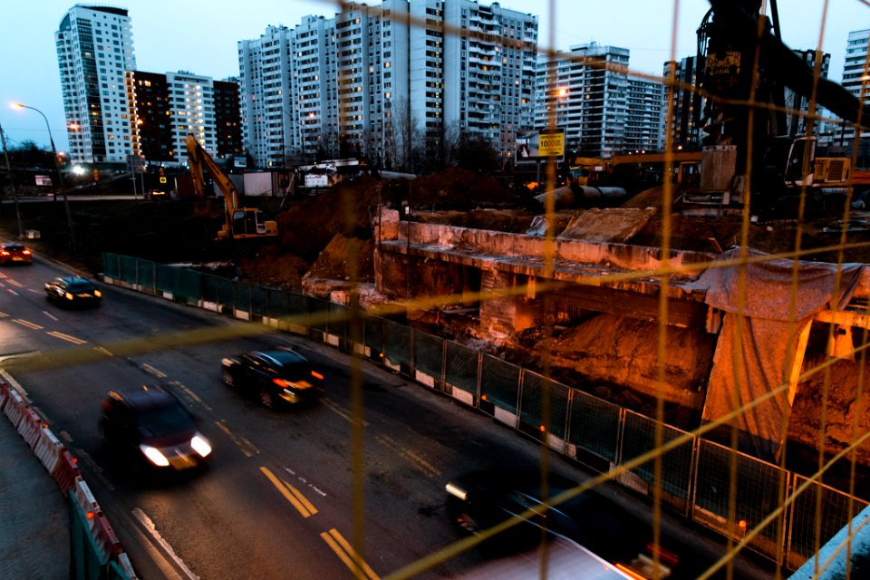 Moscow, construction of Yartsevskaya Street - Rublyovskoe Highway interchange (208741387)
