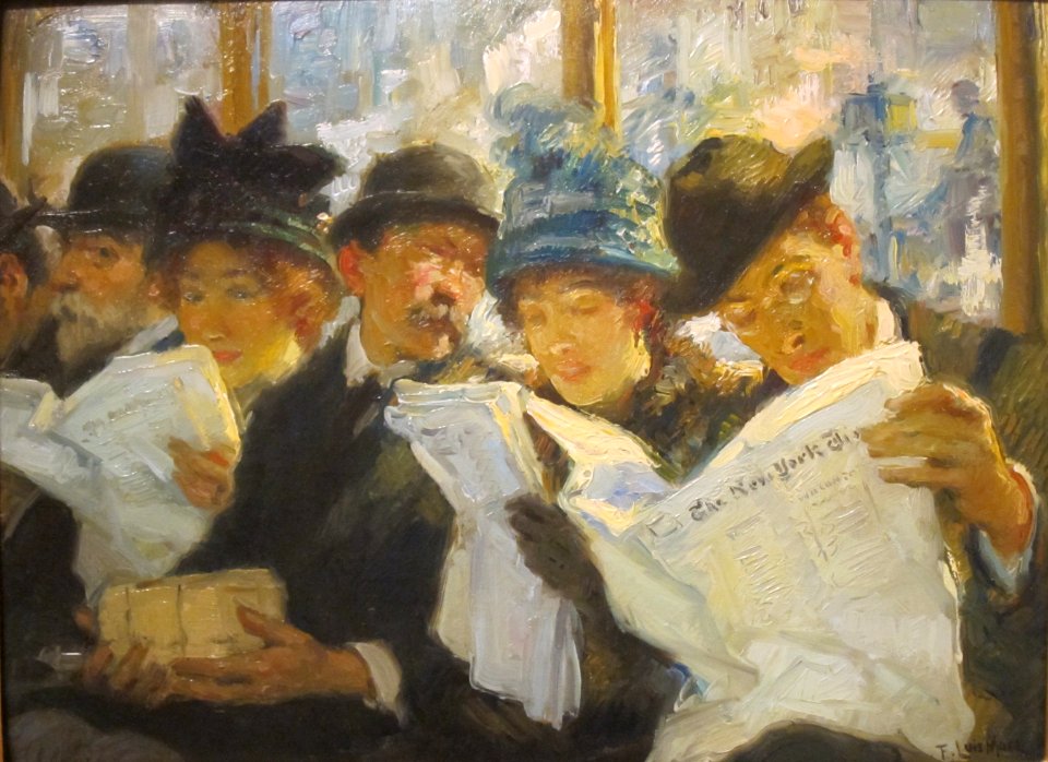 Morning News by Francis Luis Mora, San Diego Museum of Art