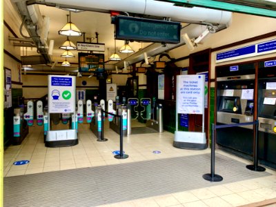 Mornington Crescent booking hall 2020