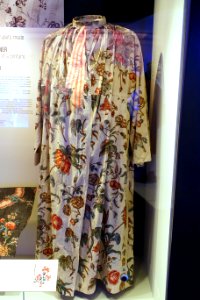 Morning gown for a man, mid 1750s, calico print from abroad, view 1 - Nordiska museet - Stockholm, Sweden - DSC09705