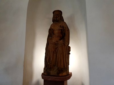Mora kyrka träskulptur