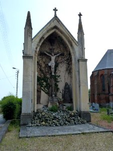 Morbecque (Nord, Fr) calvaire du cimetière