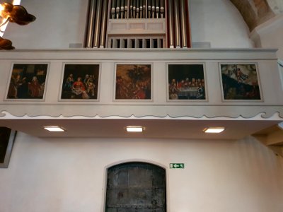 Mora kyrka läktarmålningar photo