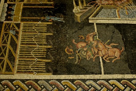 Mosaïque des Jeux du cirque - Musée gallo-romain de Fourvière 2