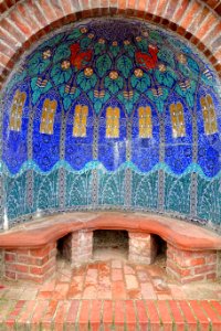 Mosaic niche - Mathildenhöhe - Darmstadt, Germany - DSC06423