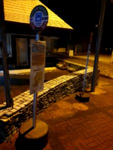 Minamiboso City Bus stop at Tomiura Station