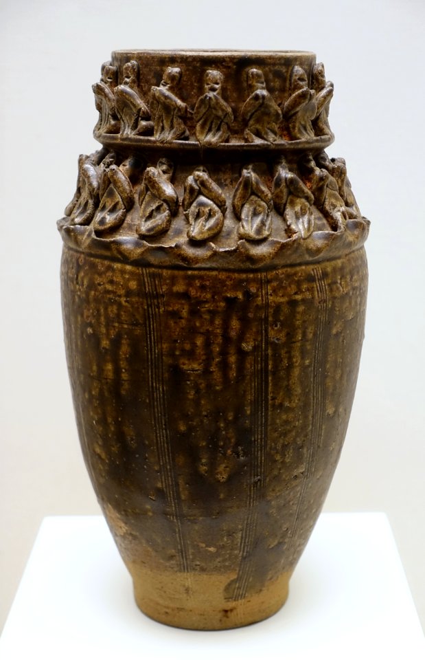 Mortuary vase, China, Six Dynasties period, 265-587 AD, ceramic - Dallas Museum of Art - DSC05115