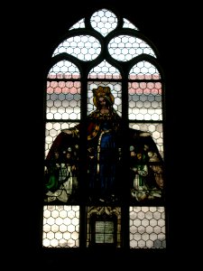 Mortuarium Eichstätt -Fenster Schutzmantelmadonna