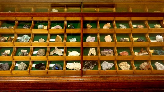 Mineral display - Mount Angel Abbey Museum - Mount Angel Abbey - Mount Angel, Oregon - DSC00034