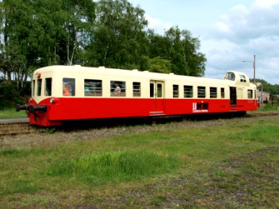 Mine museum diesel locomotive autorail Picasso X4042 at Petite-Rosselle pic-008