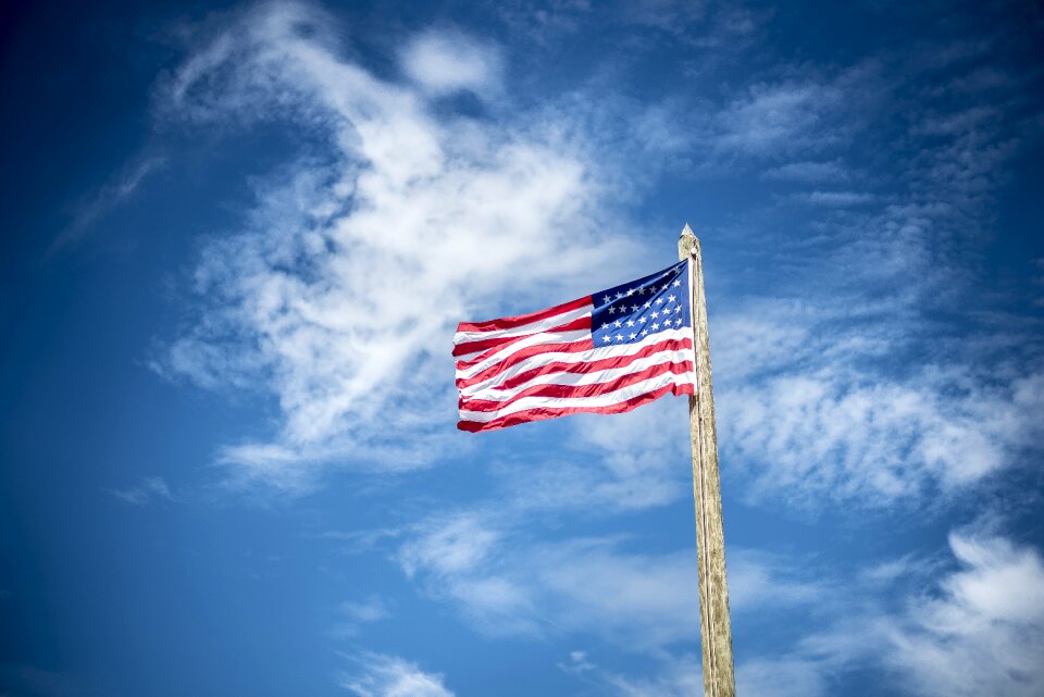 Flagpole outdoors patriotism