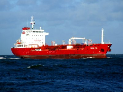 Mini Me b approaching Port of Rotterdam, Holland 12-Dec-2006