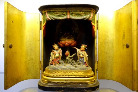 Miniature altar cupboard, Japan, 18th century, wood - Museum of Vietnamese History - Ho Chi Minh City - DSC06011