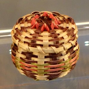 Miniature Basket, Ho-Chunk people, Wisconsin, c. 1970, woven black ash splint - Chazen Museum of Art - DSC01847