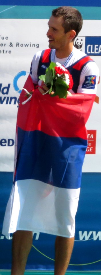Miloš Stanojević - Aviron 2015 - World Championships - 53 (cropped)