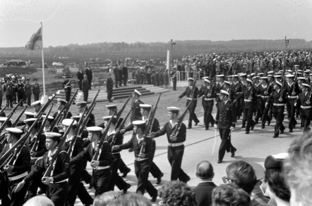 Militaire parade bij Ede voor koningin Juliana en prins Bernhard, Bestanddeelnr 911-2189