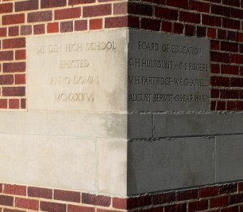 Minden, Nebraska high school cornerstone 1