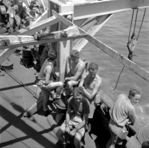 Militairen aan boord van de Sainfoin, Bestanddeelnr 255-8222