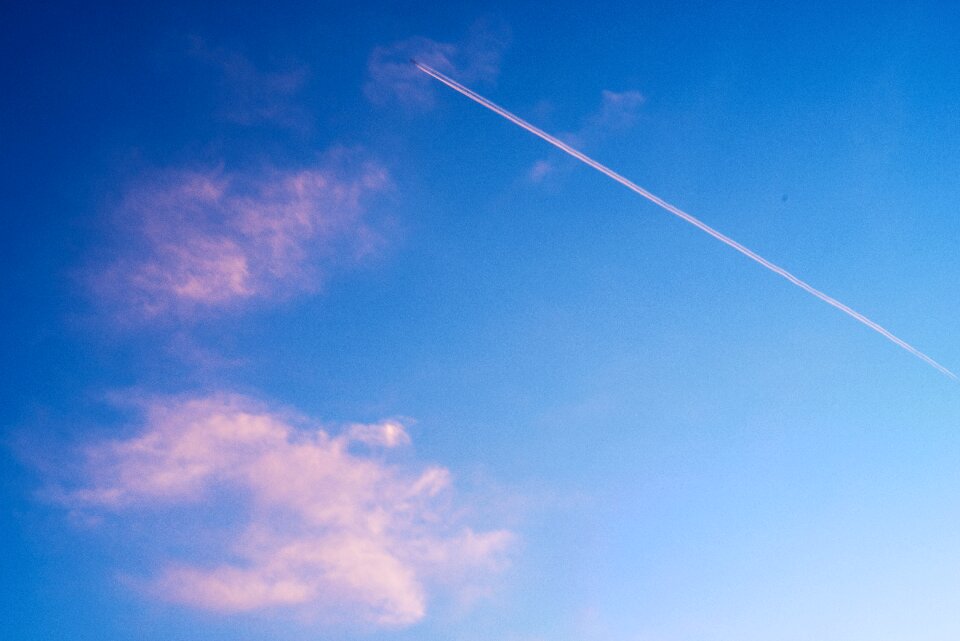 Twilight cloud aircraft