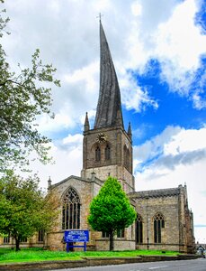 Crooked spire landmark