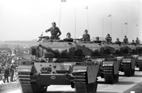 Militaire parade bij Ede voor koningin Juliana en prins Bernhard, Bestanddeelnr 911-2193